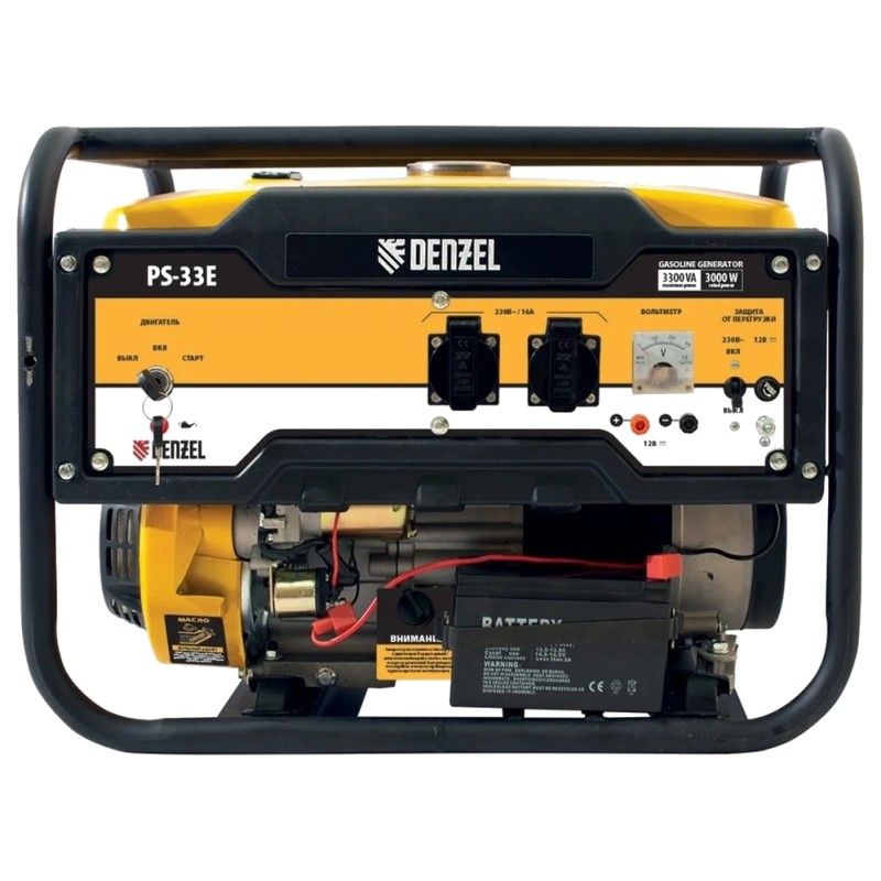 Генератор бензиновый DENZEL PS-33E 94537