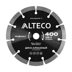 Диск алмазный по асфальту ALTECO 400x25.4x3.2мм