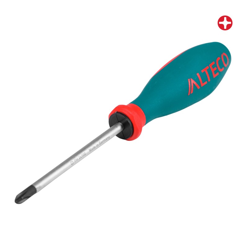 Отвертка крестовая Industrial PH 2x100 мм ALTECO 0901-2K-PH2-X: цена 3 140 ₸, купить в Астане | Мир Инструментов