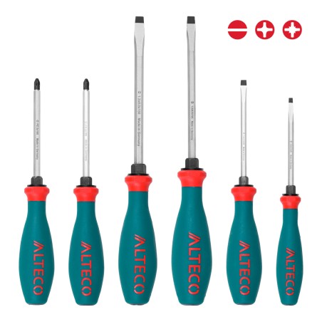 Набор отверток ударных IMPACT Industrial Ph / SL 6 шт ALTECO 0907-2K-SET1-X: цена 35 680 ₸, купить в Астане | Мир Инструментов