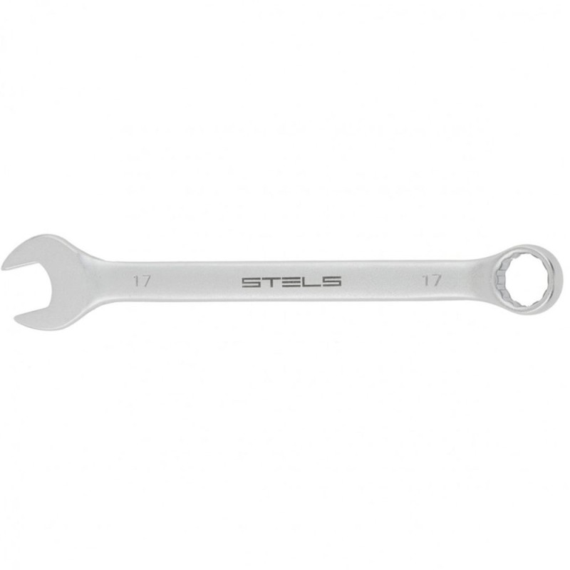Ключ комбинированный STELS CrV матовый хром 17мм 15213