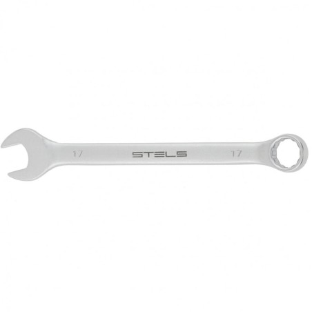 Ключ комбинированный STELS CrV матовый хром 17мм 15213