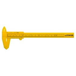 Штангенциркуль пластмассовый STAYER STANDARD 125мм 3440_z01